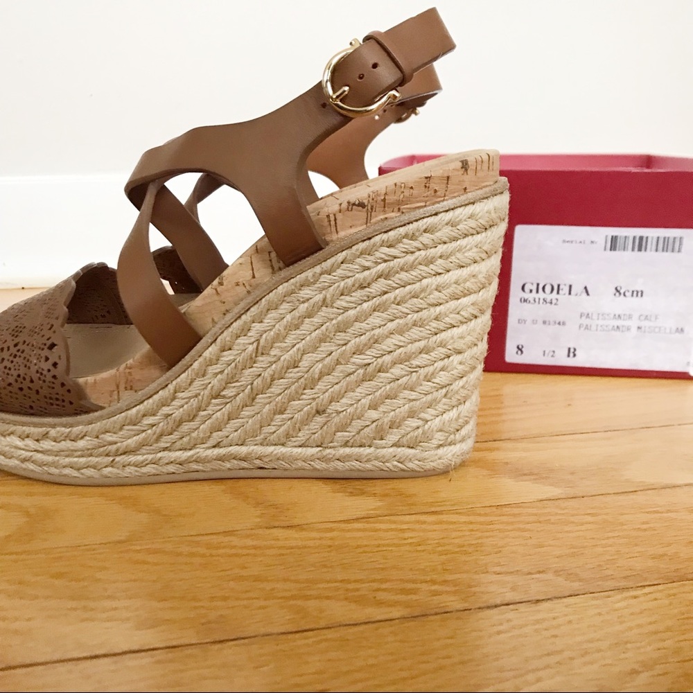 ❌SOLD❌ SALVATORE FERRAGAMO Gioela Paliss Wedge 8.5 - Picture 4 of 6